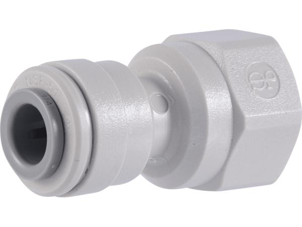 JG Fitting, Gray Acetal Female Adapter 3/8" x 1/4"